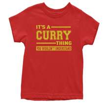 It's A Curry Thing, You Wouldn't Understand Basketball Youth T-Shirt - Tie-dye jellybean - View 9