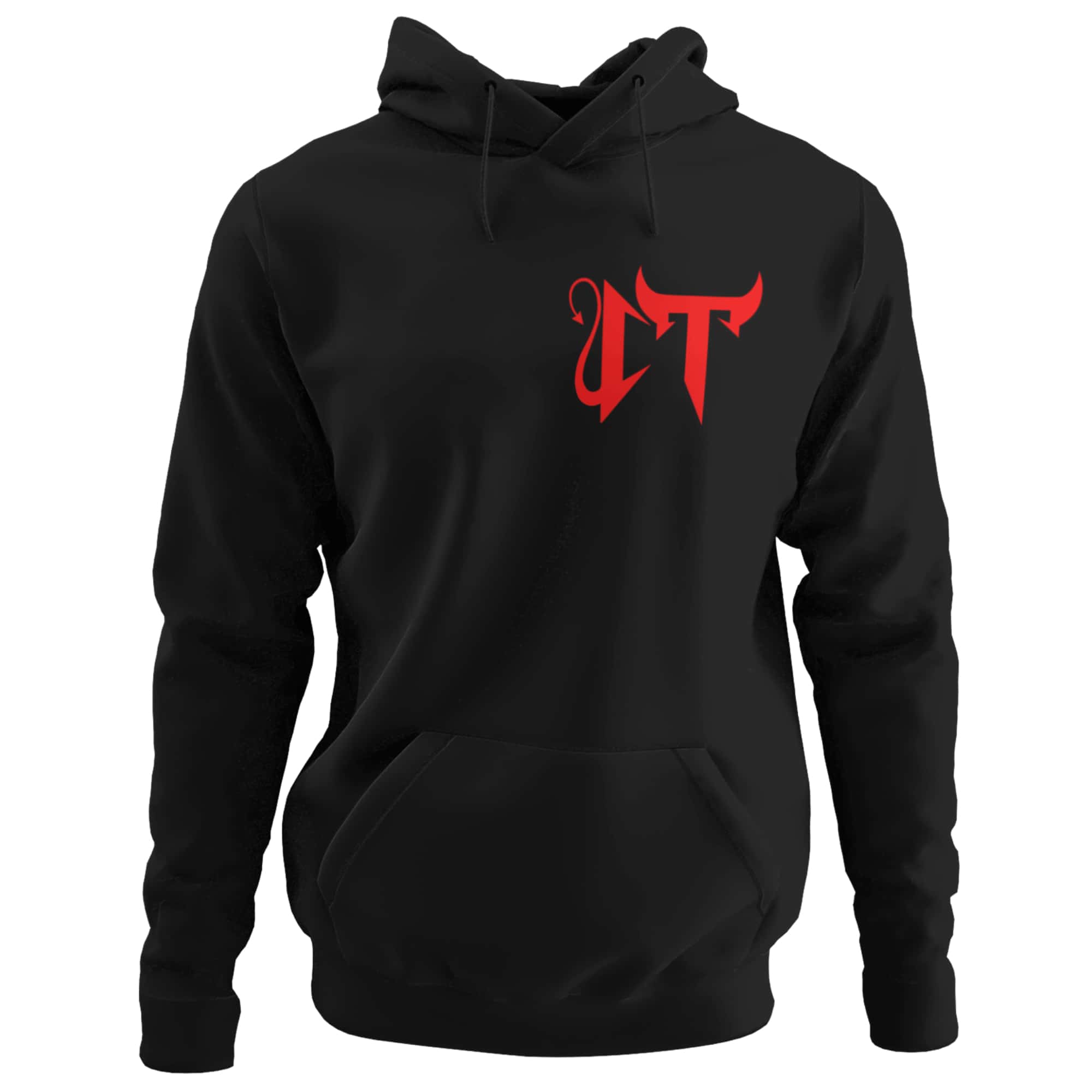 Sudadera CT Diablo Corridos Tumbados para Hombre Pecho - Negro - Ver 1