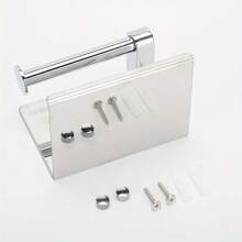 Toilet Roll Holder Space Aluminum Self Adhesive And Wall-Mounted Toilet Paper Roll Holder Kitchen Bathroom Wall Mounted Tissue Paper Dispenser For Kitchen And Bathroom - Variant1 - View 7