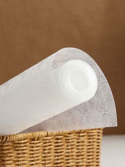 1pc Forros de gaveta de cozinha Forro de armário antiderrapante Forros de geladeira laváveis Forros de prateleira à prova de óleo para cozinha e jantar transparente