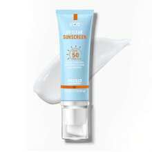 VGO Clear Face Sunscreen SPF 50, Hydrating Sun Essence Face Sunscreen Leaves No Sticky Feeling Travel Size Sunscreen Against UVA And UVB Rays 50ml / 1.7oz