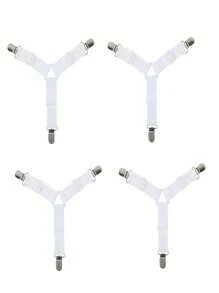 4 Pcs Triangle Bed Sheet Holders Adjustable Elastic Mattress Cover Corner Holder Clip Bed Grippers Suspender Fasteners Straps - Multicolor - View 14