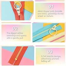 10/20/40 件多色树脂拉链，7.87 英寸，#3 线圈，带拉环，适用于缝纫、工艺品、钱包、裤子和裙子 - 多种颜色包装 - 3#拉鍊 - 查看 6