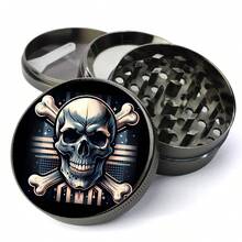 Skull And Crossbones Grinder, Avant-Garde Skull Grinder, Skull Grinder, Large Grinder, Grinder - Multicolor - View 1