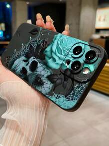 Vampire Skull Painted Anti-Drop Phone Case Compatible With IPhone 14 Pro Max, 13, 11, XR, 8, 7, Samsung Galaxy S24, A03s, A03 Core, A04, A12, A13, A14, A21s, A22, A23, A24, A32, A33, A34, A51, A52, A53, A54, A71, A72, A73, S20 FE, S21, S22, Redmi 9, 9A, 10A, 10C, Note 9, Note 10, Note 11, Note 12, 12, 12C