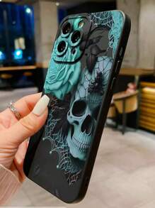 Vampire Skull Painted Anti-Drop Phone Case Compatible With IPhone 14 Pro Max, 13, 11, XR, 8, 7, Samsung Galaxy S24, A03s, A03 Core, A04, A12, A13, A14, A21s, A22, A23, A24, A32, A33, A34, A51, A52, A53, A54, A71, A72, A73, S20 FE, S21, S22, Redmi 9, 9A, 10A, 10C, Note 9, Note 10, Note 11, Note 12, 12, 12C