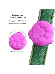 1pc LED Glowing Silicone Anti-Lost Dog Walking Leash Accessory Pendant