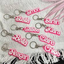 1pc Exquisite Custom Personalized Acrylic Key Chain, Double Brand Name, DIY Letter Key Ring, Back To School Gift Accessories,Durable,Colorful,Cute,Adorable,Funny,Kawaii,Y2K,Stylish,Unisex,Casual,Custom,Personalized,Unique,Customized,Ideal Gifts For Him,Ideal Gifts For Her,Her,Boyfriend,Girlfriend,Family,Friends - Multicolor - View 9
