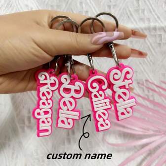 1 st utsökt anpassad personlig nyckelring i akryl, dubbelt märkesnamn, gör-det-själv-bokstavsnyckelring, accessoarer för skolstart, hållbar, färgglad, söt, bedårande, rolig, kawaii, år 2000, snygg, unisex, casual, anpassningsbar, personlig, unik, anpassad, perfekta presenter till honom, perfekta presenter till henne, henne, pojkvän, flickvän, familj, vänner