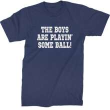 The Boys Are Playing Some Baseball Mens T-Shirt - Maroon - View 9