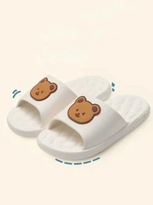 Children's Slippers Suitable For Girls To Wear Indoors And Outdoors In Summer. Also For Boys. 2024 New Style. Little Bear Design. Anti-Slip And Fashionable
