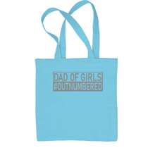 Dad Of Girls Shirt For Fathers Day Gift Shopping Tote Bag
