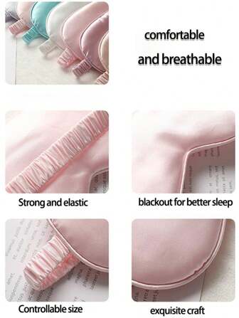 1 pezzo Maschera per gli occhi nera opaca, nuova maschera per il sonno in seta premium ultra morbida e a copertura totale, adatta per i viaggi, favorisce un sonno ristoratore, senza cuciture e comoda, senza preoccupazioni, adatta per scuola, ritorno a scuola, viaggi, articoli da viaggio, articoli per la casa, maschera per gli occhi, maschera per il sonno