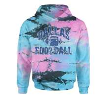 Dallas Distressed Football Youth-Sized Hoodie - Tie-dye pacific - View 10