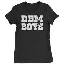 Dem Boys Dallas Football Womens T-Shirt - Navy Blue - View 2