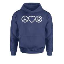 Peace, Love And TLC Dog Rescue Youth-Sized Hoodie