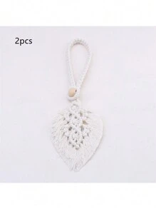 1/2/4 Stücke Boho Blatt Vorhangbinder für Zuhause Dekoration 53 x 10 cm