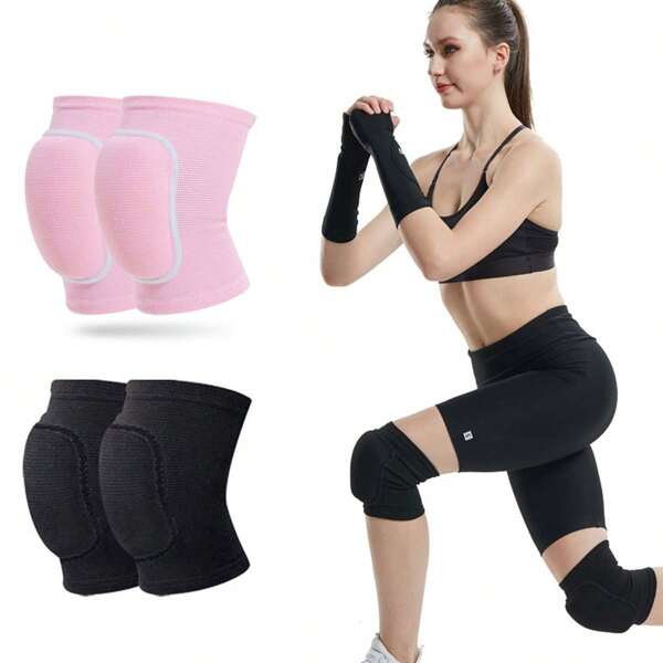 Rodilleras de espuma gruesa para baile, voleibol, fútbol, patinaje en línea, ciclismo al aire libre y arrodillarse, accesorios de gimnasio con absorción de impactos, rodilleras deportivas de apoyo para la rodilla, rodilleras de gimnasio