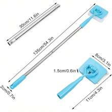 Skirting Board Buddy, Baseboard Cleaning Mop With Handle 135cm Dustproof Dust Removal Cleaner Household Corner Extendable Microfiber Cleaning Mop - Variant1 - View 4