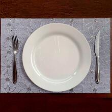 Placemat Set 06 Pieces Waterproof Super Resistant, Sophisticated And Modern, Table Set With Shine - 6 花卉蕾絲 - 查看 5