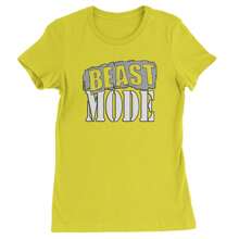 Beast Mode Training Gym Workout Womens T-Shirt - Navy Blue - View 11