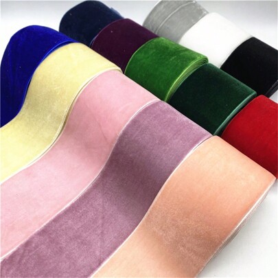 1pc 2yards 50mm Velvet Ribbon Handmade Wedding Party Decoration Ribbon For Gift Wrapping