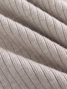 Herfst Winter Tweedelige Dames Rib Trui Trainingspak Gebreide Warme Broekset