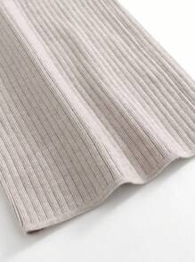 Herfst Winter Tweedelige Dames Rib Trui Trainingspak Gebreide Warme Broekset