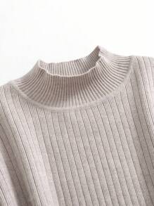 Herfst Winter Tweedelige Dames Rib Trui Trainingspak Gebreide Warme Broekset