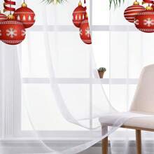 1 pièce Rideau décoratif de Noël - Ajoute une atmosphère festive des fêtes !
