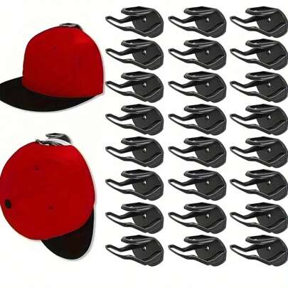 4/8/12pcs Adhesive Hat Rack Display Hooks For Wall Door Baseball Cap Holder Closet Storage Organizer Strong Cap Hanger