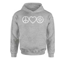 Peace, Love And TLC Dog Rescue Youth-Sized Hoodie