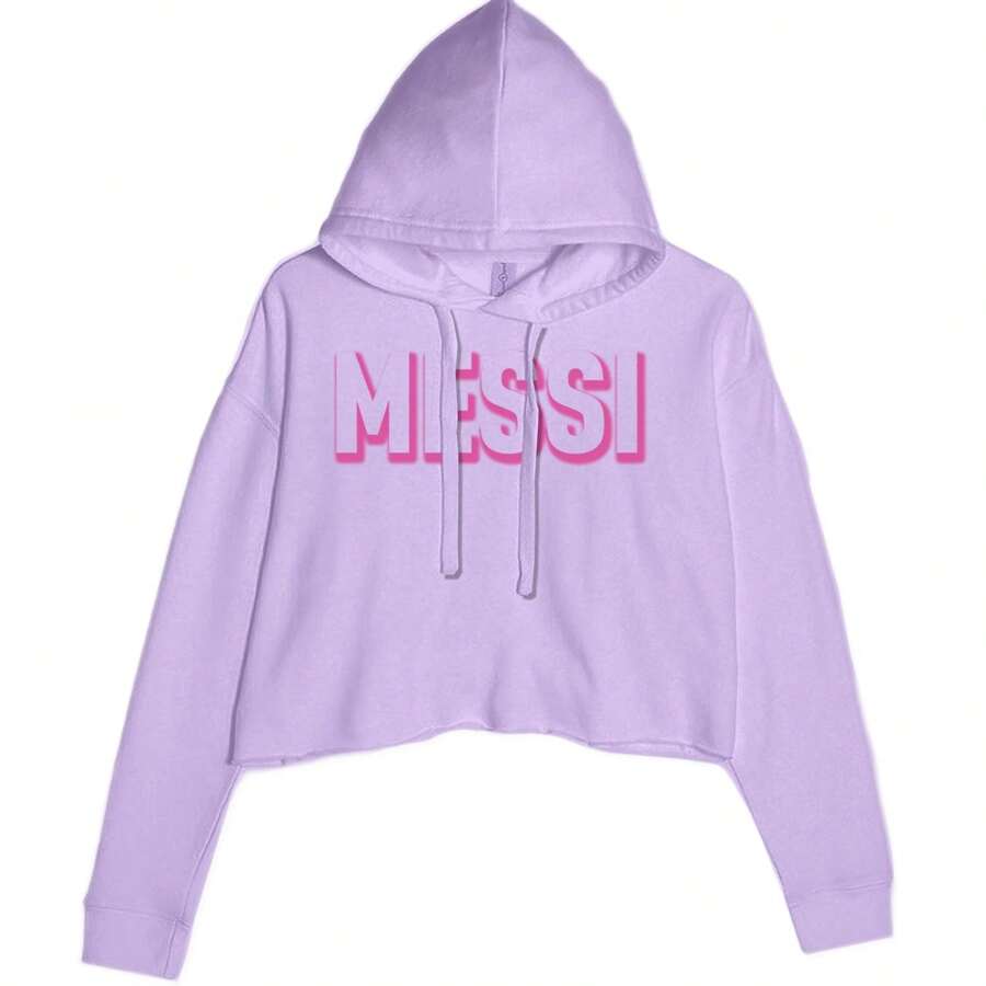 OUTLINE Miami Futbol Cropped Hoodie Sweatshirt - Lavender - 查看 1