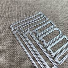 1pc Metal Cutting Dies Stencils For DIY Scrapbooking - Decorative Handcraft Template Mold - Silver - View 3