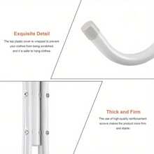 Loft Garderobenständer Free-Standing Coat Stand Aus Metall Moderner Jackenständer in Baumform für Flur Schlafzimmer Büro 12 Haken 175 cm Hoch Stabil Matt Weiß