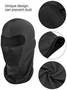 2 件拉法帽全脸面罩冬季防风拉法帽颈部防晒透气面罩太阳/紫外线面罩 UPF 50+ 滑雪面罩颈套脸围巾户外运动万圣节