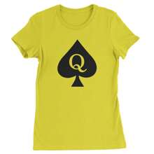Queen Of Spades QOS Hotwife  Womens T-Shirt - 黃色 - 查看 7