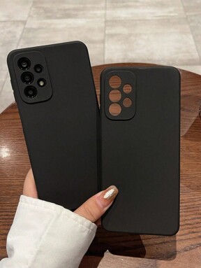 Perforowana czarna lakierowana prosta, odporna na wstrząsy gruba, jednokolorowa obudowa ochronna na telefon kompatybilna z 15 XR/7/8 15ProMax/12PROMAX/13PROMAX/14PROMAX 13 14 11 12p14 P11 miękka skorupa P12 anty-upadkowa XS.XR/78P.78GES2, odpowiednia dla A134G A22 A21S A514G A52 S22 ULTRA A335G, kompatybilna z Redmi 10 Redmi Note 114G Redmi 11Lite A53tpu A14/A23/S23ULTRA S24 A14 A15 S23 A73 A15 Redmi etui na telefon wodoodporne, odporne na zarysowania