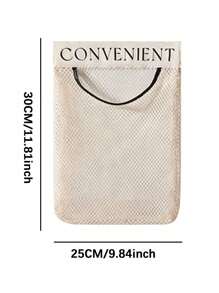 1 pieza Perchero para bolsas de plástico, perchero de malla elástica con gancho y bucle montado en la pared, perchero de almacenamiento de bolsas con pinzas reutilizables, organizador de almacenamiento montado en la pared para diferentes bolsas de plástico, organizador y almacenamiento de cocina - Multicolor - Ver 10