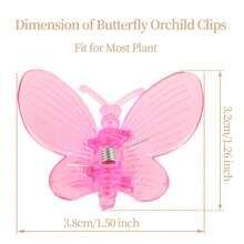 3/6/8/10pcs Butterfly Orchid Clips, Garden Plant Clips, Support Clips Vine Clips Plant Clips For Support Flower Orchid Vine(Random Color)