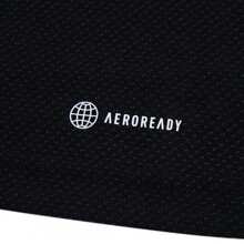 Adidas 男士宽松休闲短袖运动上衣，透气圆领健身 T 恤，适合户外运动和日常穿着，IB7915 - 黑色/亮藍/金屬銀 - 查看 6