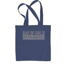 Dad Of Girls Shirt For Fathers Day Gift Shopping Tote Bag