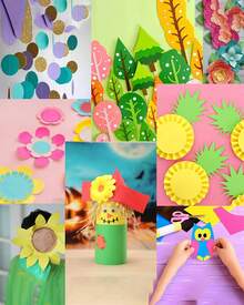 Coloured Paper A4 Card - Rainbow Coloured Card (Pack Of 100 Sheets & 15 Colours) - Orange - View 3