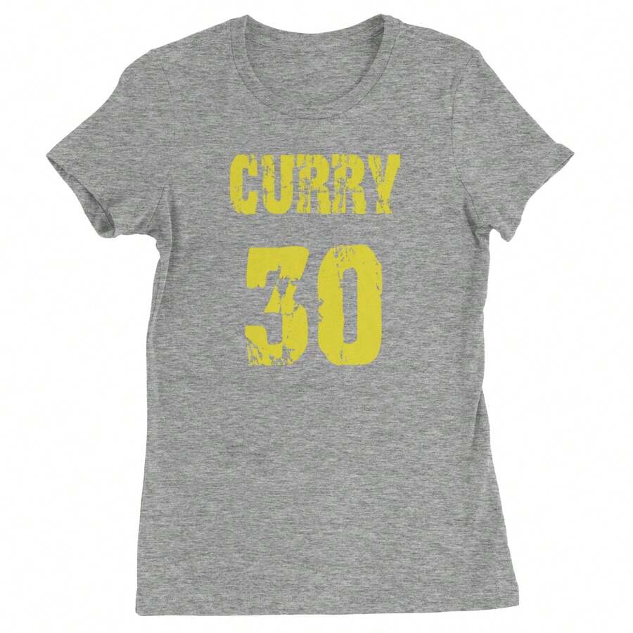 Curry #30 Womens T-Shirt - 希瑟灰色 - 查看 1