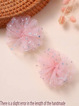 2st Flickor Paljetter & Blomster Dekor Mode Alligator Hårklämma För Hårdekoration