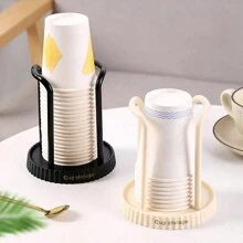 2pcs Paper Cup Holder, Disposable Cup Extractor, Multifunctional Cup Storage Rack, Household Coffee Tea Cup Holder, Home Kitchen Supplies - Multicolor - View 4