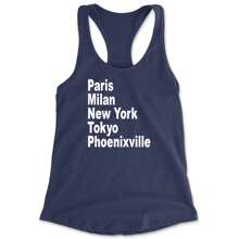 The Great Borough Of Phoenixville Racerback Tank Top For Women - 玫紅色 - 查看 3