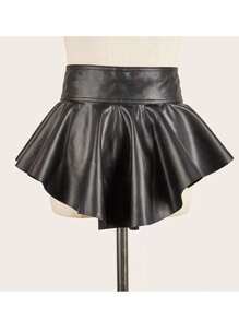 Nuevo diseño francés minimalista, cinturón de corsé negro de capa con lazo para la cintura para faldas, accesorios de cinturón de corsé negro para mujeres para vestidos, estilo vaquero occidental, vaquera, país, vintage, cinturón de corsé negro para vestido, entrenador de cintura para adelgazamiento y control de abdomen