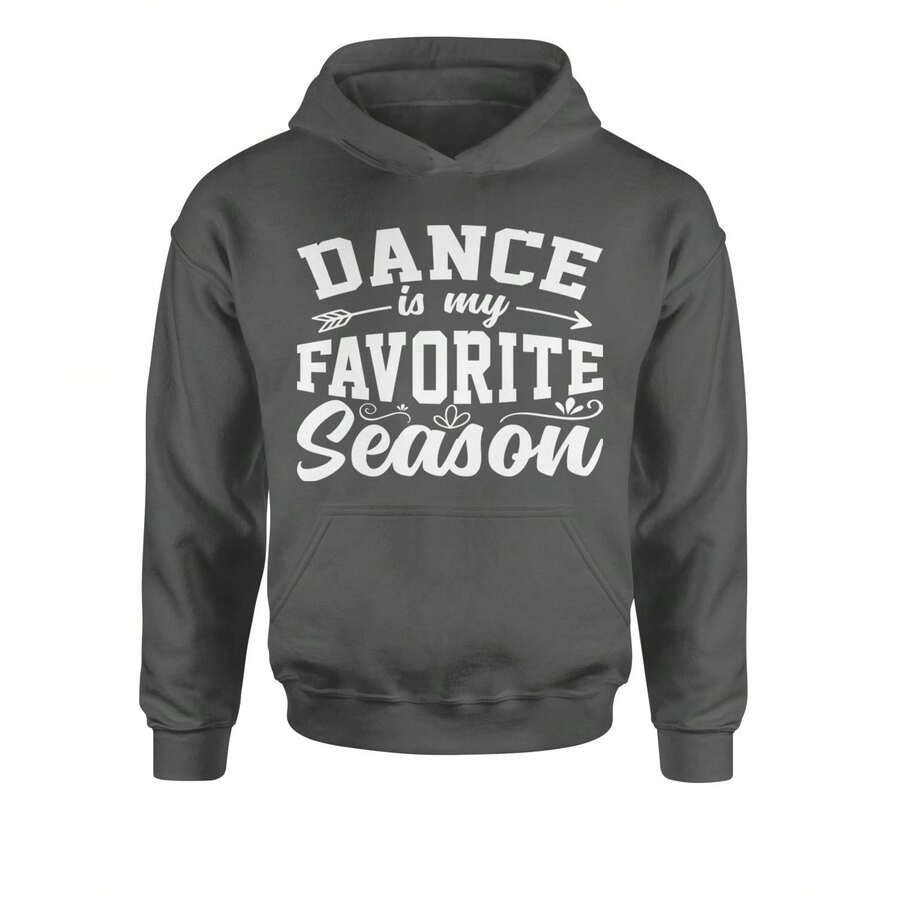 Dance Is My Favorite Season Youth-Sized Hoodie - Charcoal grey - View 1