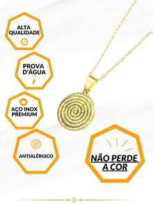 Women's Necklace Cord Men's Necklace 50cm Pendant Prayer Prayer Our Father Silver Gold Stainless Steel Delicate - Bạc - Xem 8